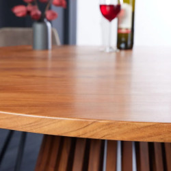 Table ronde acacia massif 140 cm JADE design