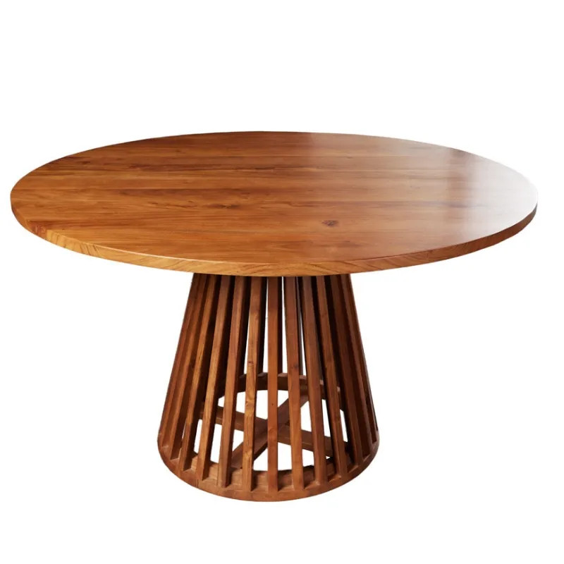 Table ronde acacia massif 120 cm JADE design