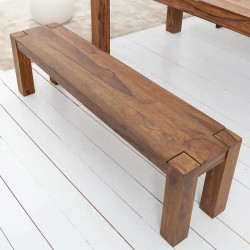 Banc palissandre MAKASSAR 140cm style colonial moderne