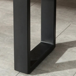Banc industriel en manguier IRON CRAFT 170cm pieds U métal