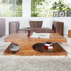 Table basse design en palissandre GOA 120cm