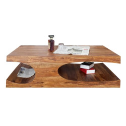 Table basse design en palissandre GOA 120cm