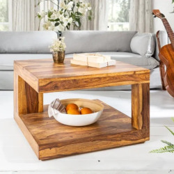 Table basse carrée palissandre GIANT 60cm
