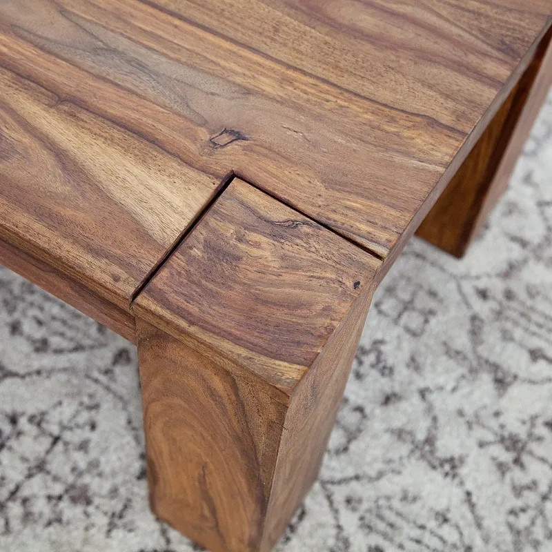 Table basse rectangulaire palissandre MAKASSAR 100cm