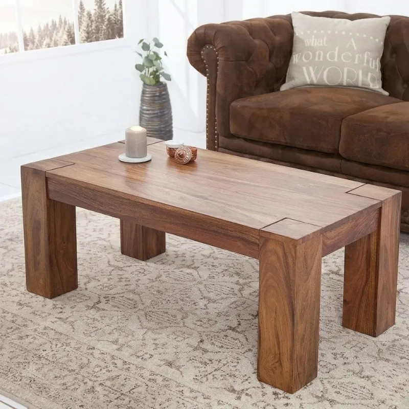Table basse rectangulaire palissandre MAKASSAR 100cm