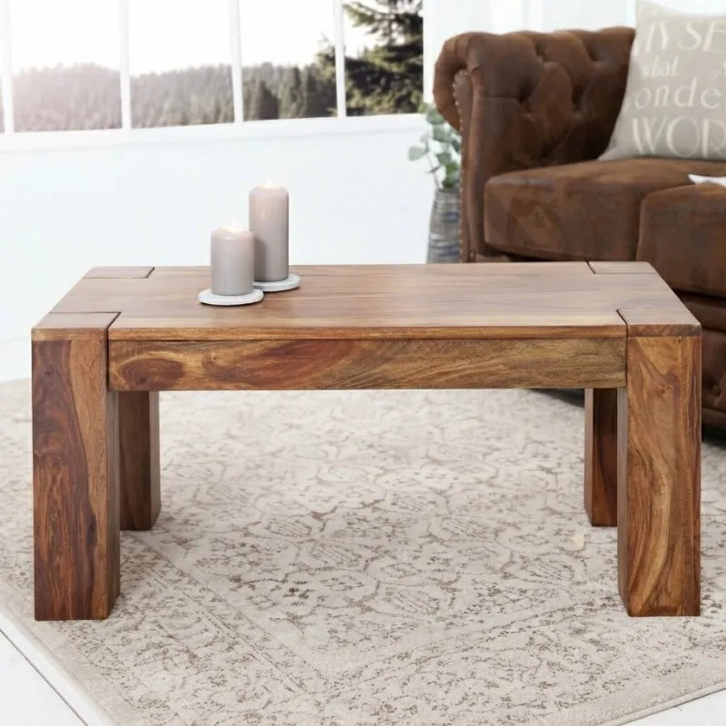 Table basse rectangulaire palissandre MAKASSAR 100cm