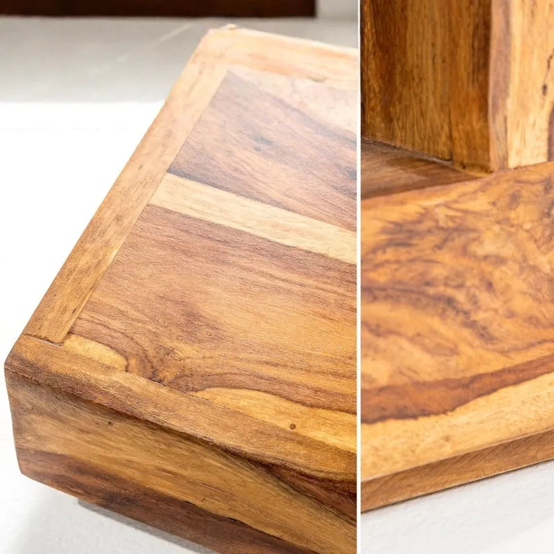 Table basse carrée en palissandre GIANT 45cm