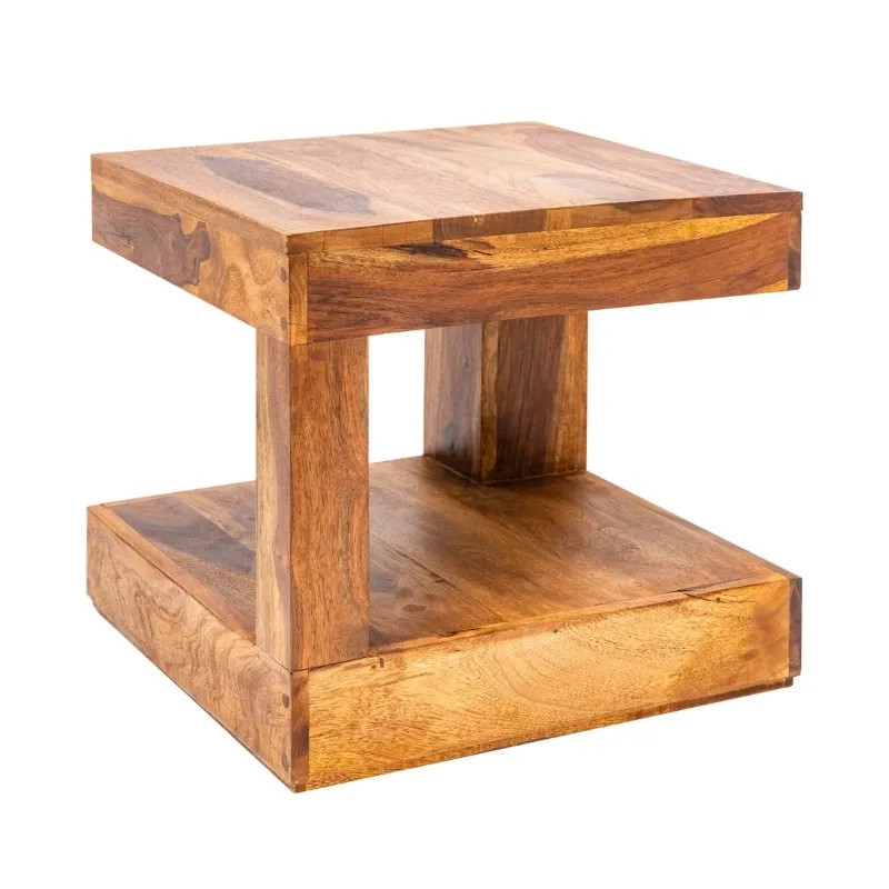 Table basse carrée en palissandre GIANT 45cm