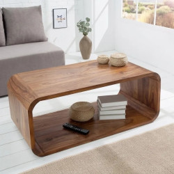 Table basse design en palissandre CUBUS 100cm