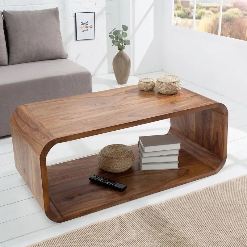 Table basse design en palissandre CUBUS 100cm