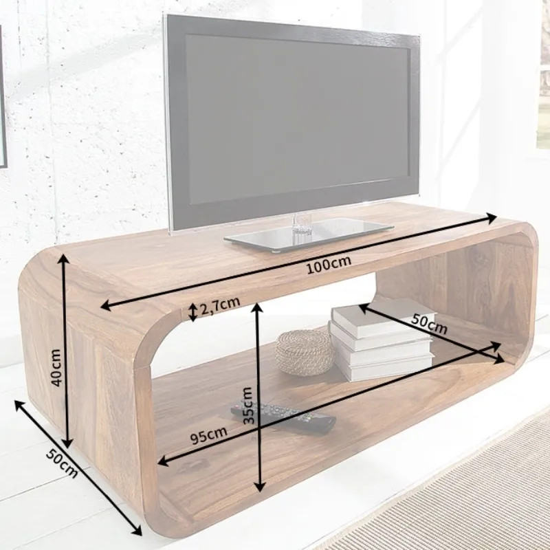 Table basse design en palissandre CUBUS 100cm