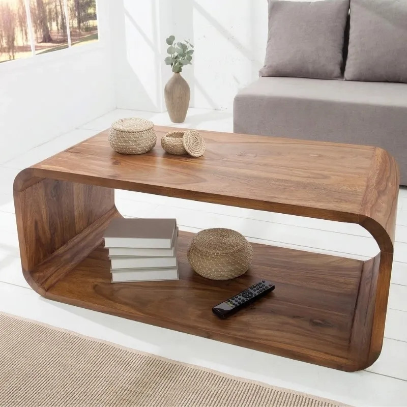 Table basse design en palissandre CUBUS 100cm