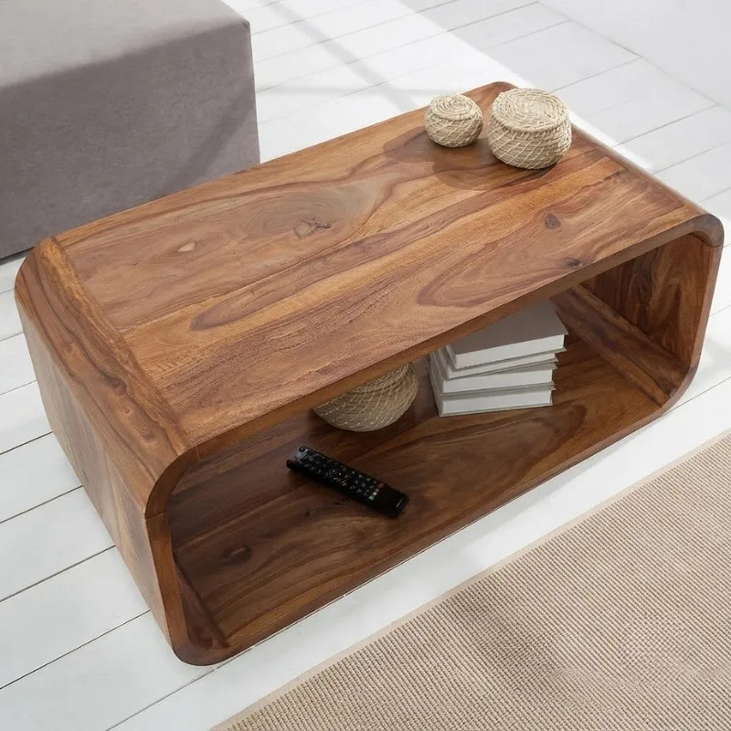Table basse design en palissandre CUBUS 100cm