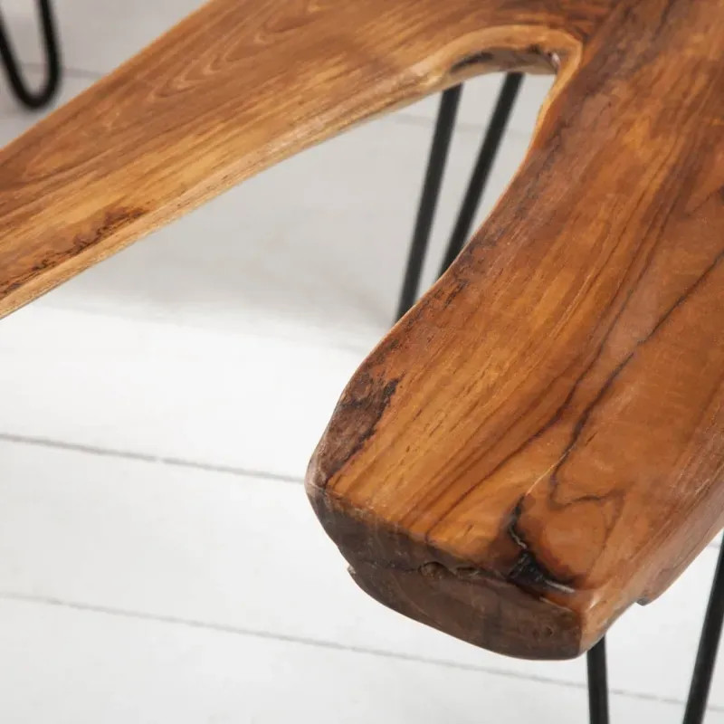 Table basse racine deteck massif WILD 100cm