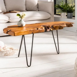 Table basse racine deteck massif WILD 100cm