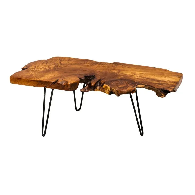 Table basse racine deteck massif WILD 100cm