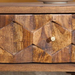 Table basse palissandre 1 tiroir MYSTIC LIVING 100cm