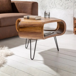 Table basse originale en palissandre ORGANIC LIVING 70cm