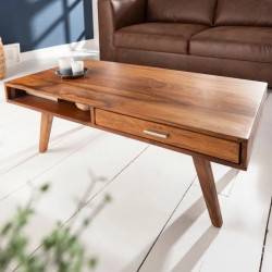 Table basse palissandre RETRO 100cm style scandinave