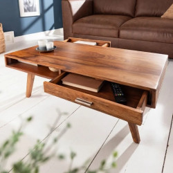 Table basse palissandre RETRO 100cm style scandinave