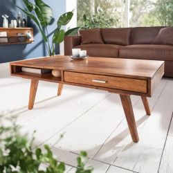 Table basse palissandre RETRO 100cm style scandinave