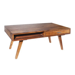 Table basse palissandre RETRO 100cm style scandinave