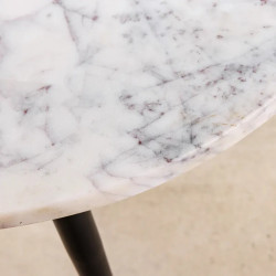 Tables basses gigognes acacia et marbre ADLON