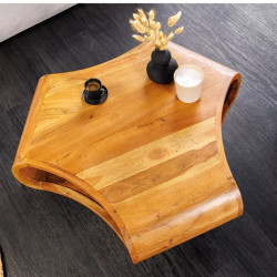Table basse originale acacia massif ORGANIC LIVING 70cm