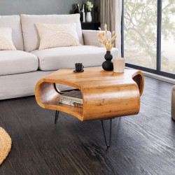 Table basse originale acacia massif ORGANIC LIVING 70cm