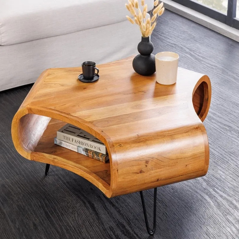 Table basse originale acacia massif ORGANIC LIVING 90cm