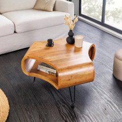 Table basse originale acacia massif ORGANIC LIVING 90cm
