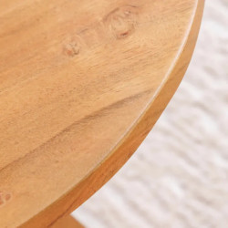 Table basse design en acacia massif ARCHITECTURE 70cm