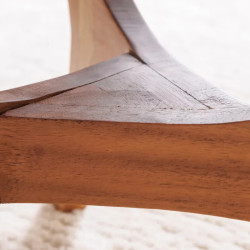 Table basse design en acacia massif ARCHITECTURE 70cm