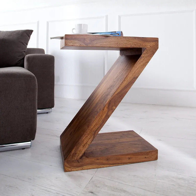 Bout de canapé design en palissandre Z 45cm