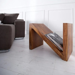 Bout de canapé design en palissandre Z 45cm