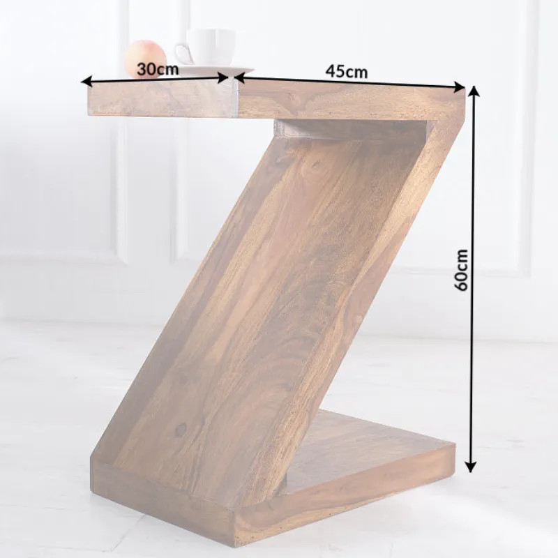 Bout de canapé design en palissandre Z 45cm