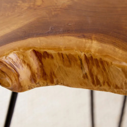 Table d'appoint en teck massif WILD 50cm