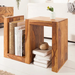Bout de canapé original en palissandre S 45cm