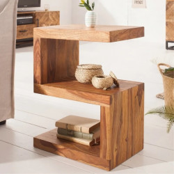 Bout de canapé original en palissandre S 45cm