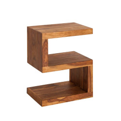 Bout de canapé original en palissandre S 45cm