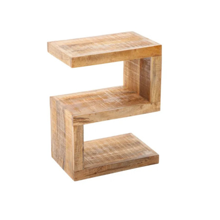Bout de canapé original en manguier S 45cm