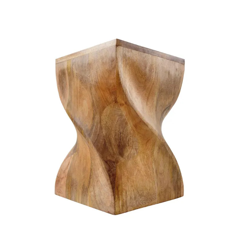 Bout de canapé manguier TWIST 45cm design