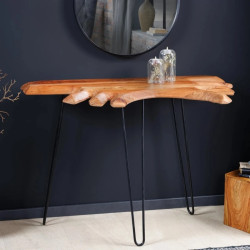 Console acacia massif live edge WILD 105cm naturel