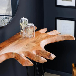 Console acacia massif live edge WILD 105cm naturel