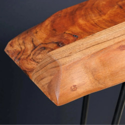 Console acacia massif live edge WILD 105cm naturel