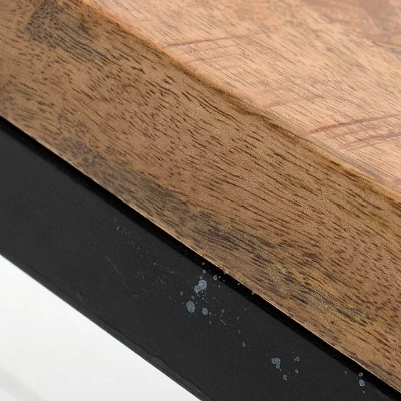 Table basse en manguier et métal design industriel 100 cm INFINITY HOME
