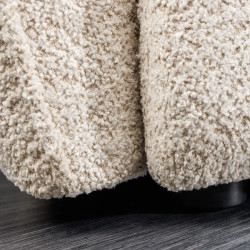 Canapé bouclé champagne beige 295 cm ROYAL XL