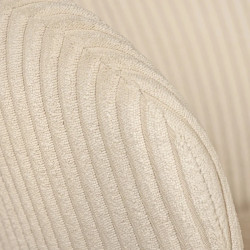 Lot de 2 chaises velours côtelé beige et métal LYON