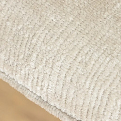 Lot de 2 fauteuils pivotants en tissu beige 360° AVIGNON