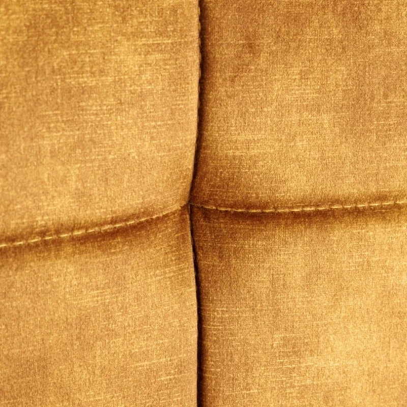 Lot de 2 tabourets de bar velours moutarde réglable en hauteur MODENA